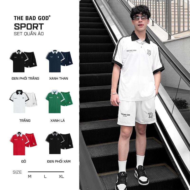  Set Bộ Quần Áo Polo Nam Thể Thao The Bad God Sport Thun Top 