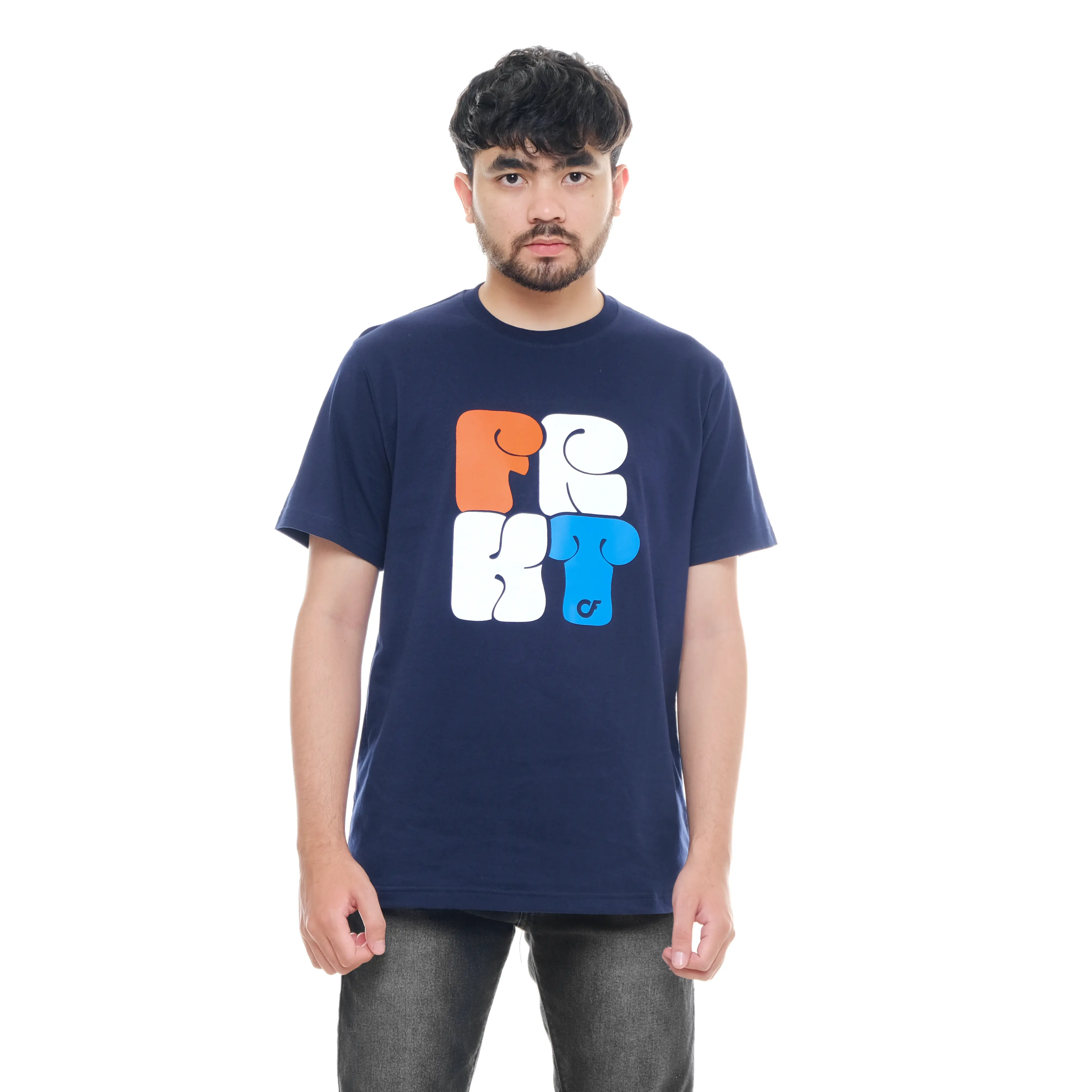 Freakout T-shirt Kaos Unisex Reguler-Big Size Jumbo M L XL 2XL 3XL 4XL Combed Hitam Navy Baju Distro Sablon Nyaman Katun Pria Keren Pendek Stiker Cowok Polos Tebal