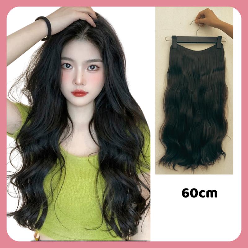 Tóc kẹp dải V xoăn gợn sóng nhẹ 60cm TK30