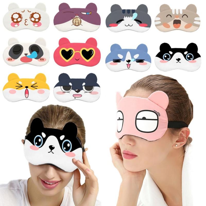 Product Introduction of Cute Cartoon Eyes Plush Eye Mask Animal Ear Soft Sleeping Eyeshade Breathable Healthy Sleeping Eyepatch Nap Travel Supplies 11