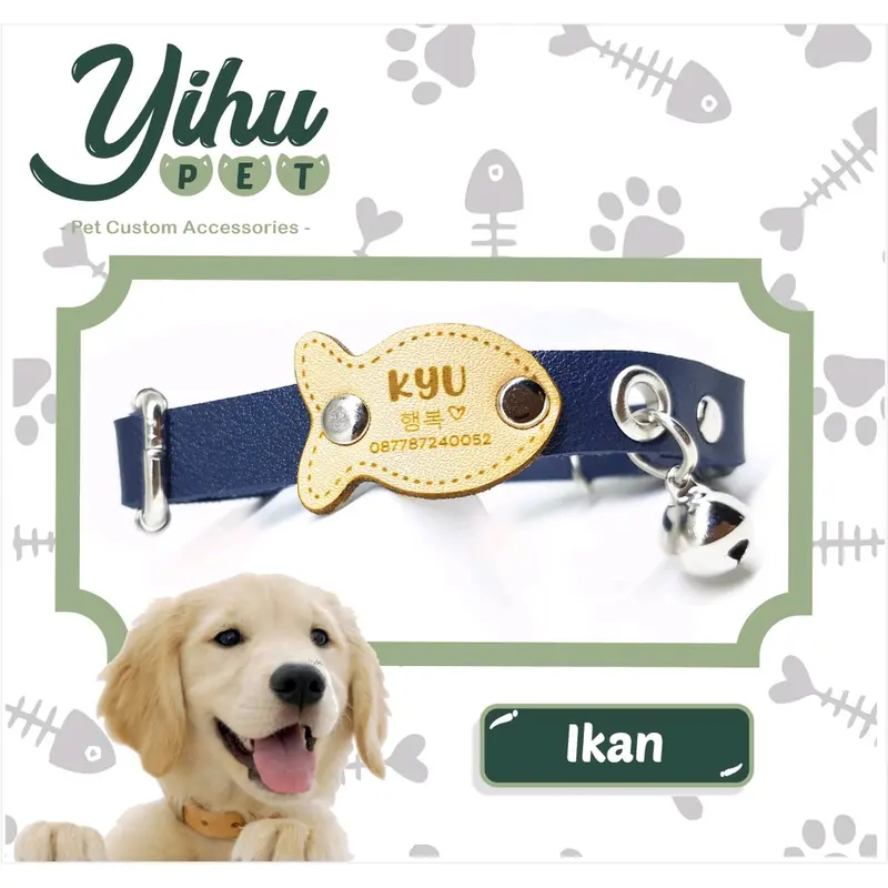 CUSTOM NAMA Kalung Anjing Kucing 0