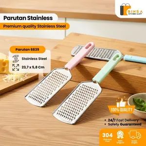 BINSA - Parutan Keju Stainless Steel Alat Parut Kecil Tipis Coklat Cepat Praktis 6839