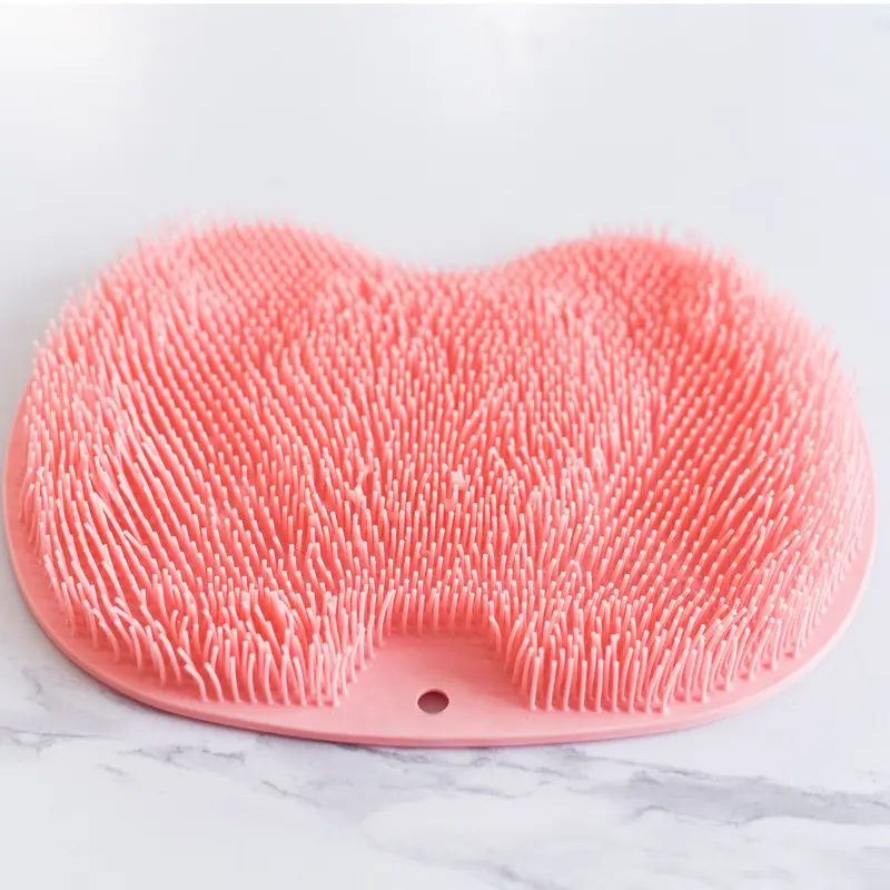 Tấm Chà Lưng , Chà Chân Silicon Dán Tường Tế Bào Chết - Tấm Chà Tạo Bọt Và Massage Body Có Móc Treo