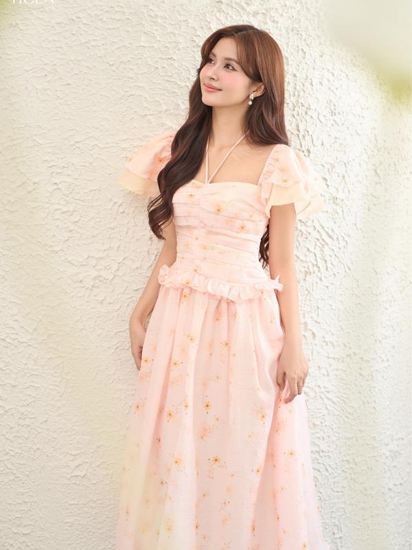 TIELA Đầm váy hoa nhún-Olivia Dress