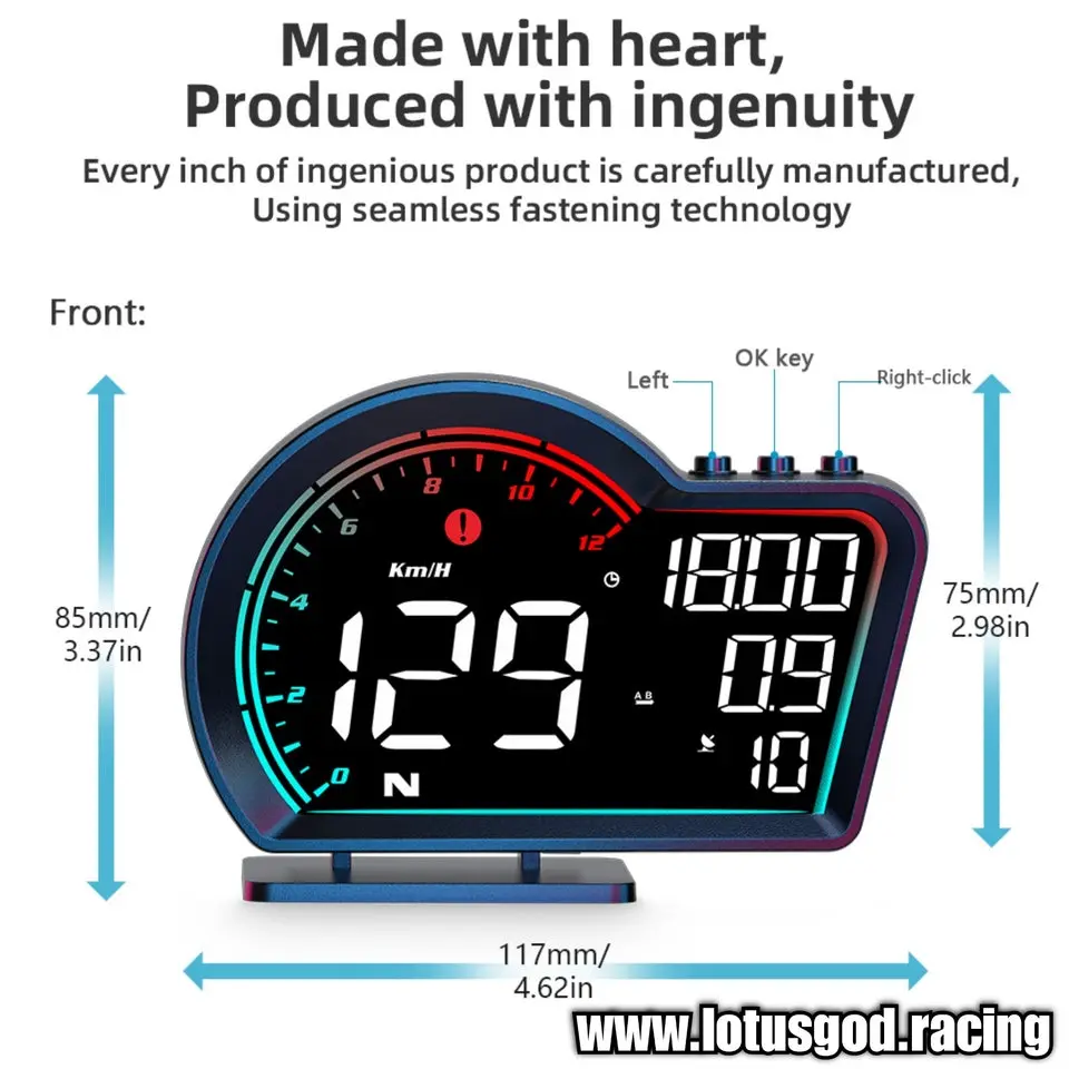 HD Usb Gps Hud Head Up Display Speedometer Vsd Odometer Alarm Multifunction On Board Computer Car Electronics Digital Speed Meter