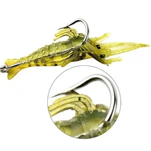 Softlure Umpan UDANG Buatan size 4cm dgn Kail