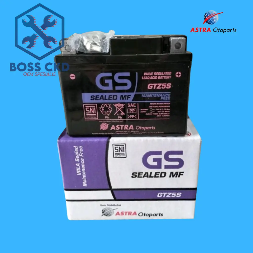Aki Motor GSMF-GTZ-5S GS ASTRA MF GTZ5S Beat Vario Mio J M3 Z Scoopy Supra X 125 Skywave
