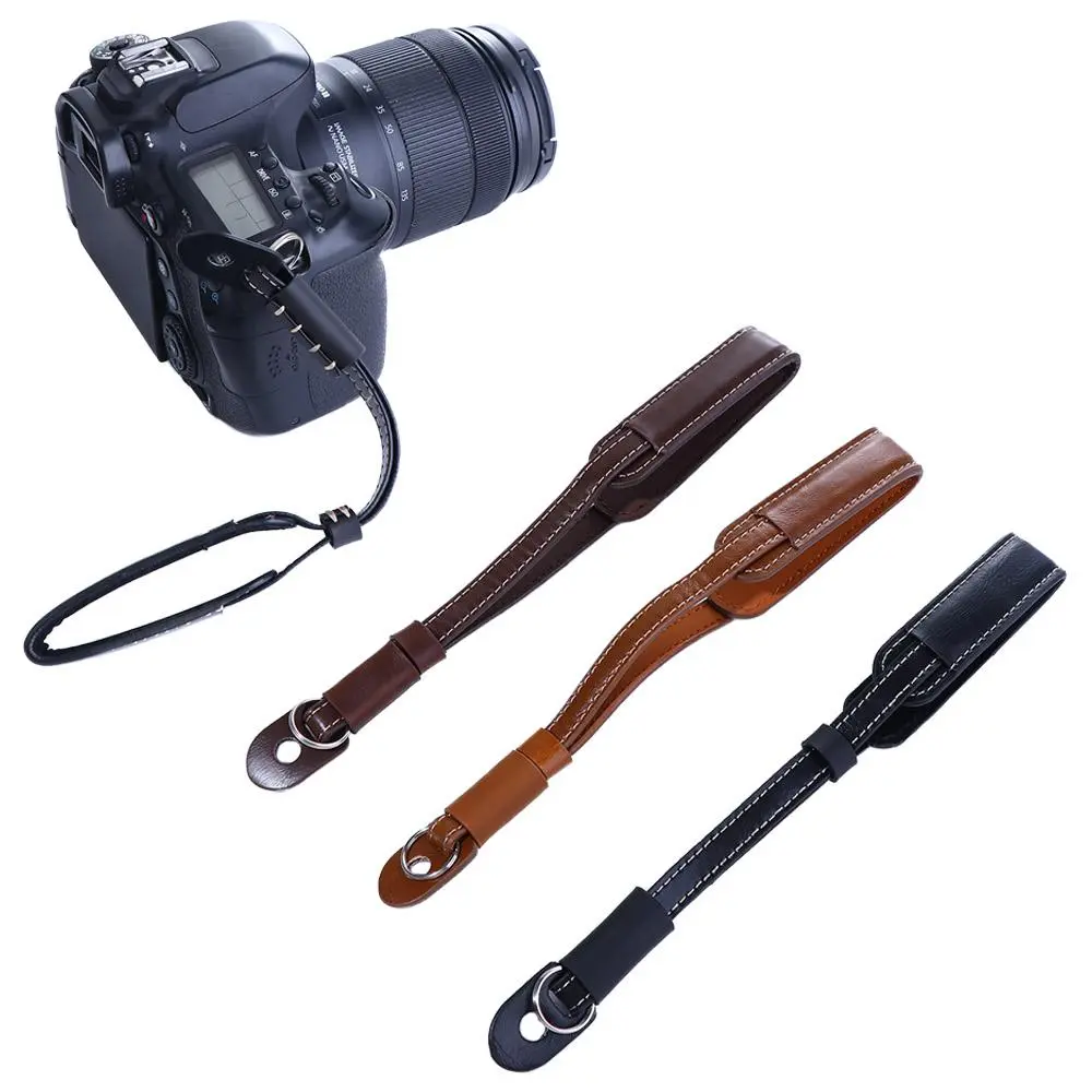 Universal Bracelet Wristband Camera Wrist Belt Photographic Equipment Anti-lost Rope PU Leather Lanyard Camera Strap Camera Wrist Strap Camera Hand Strap