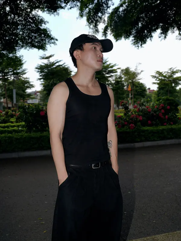 Áo Tank Top Nam & Nữ cổ vuông form Slimfit. 2