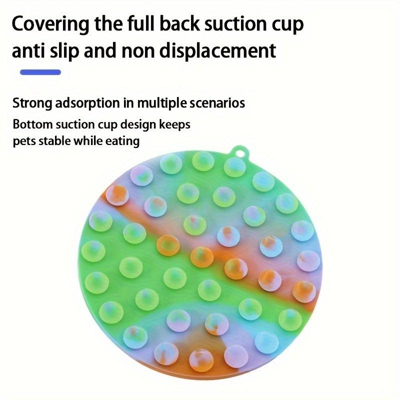 Product Introduction of Slow Feeder Dog Food Mat Feeding Mat, Silicone Round Pet Dog Licking Mat with Suction Cup, Easy to Clean Washable 2