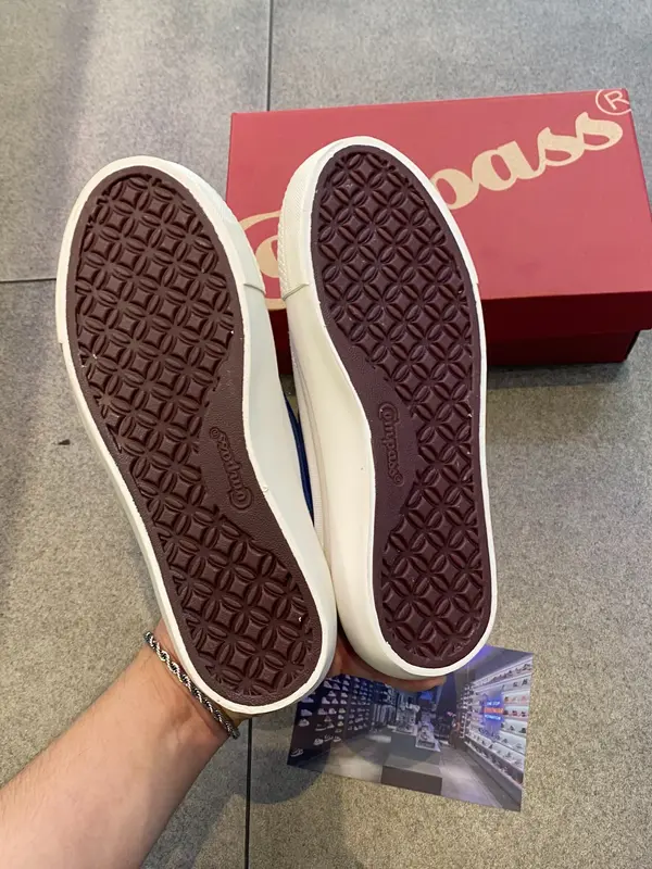 Compass Gazelle Low White Blue 3