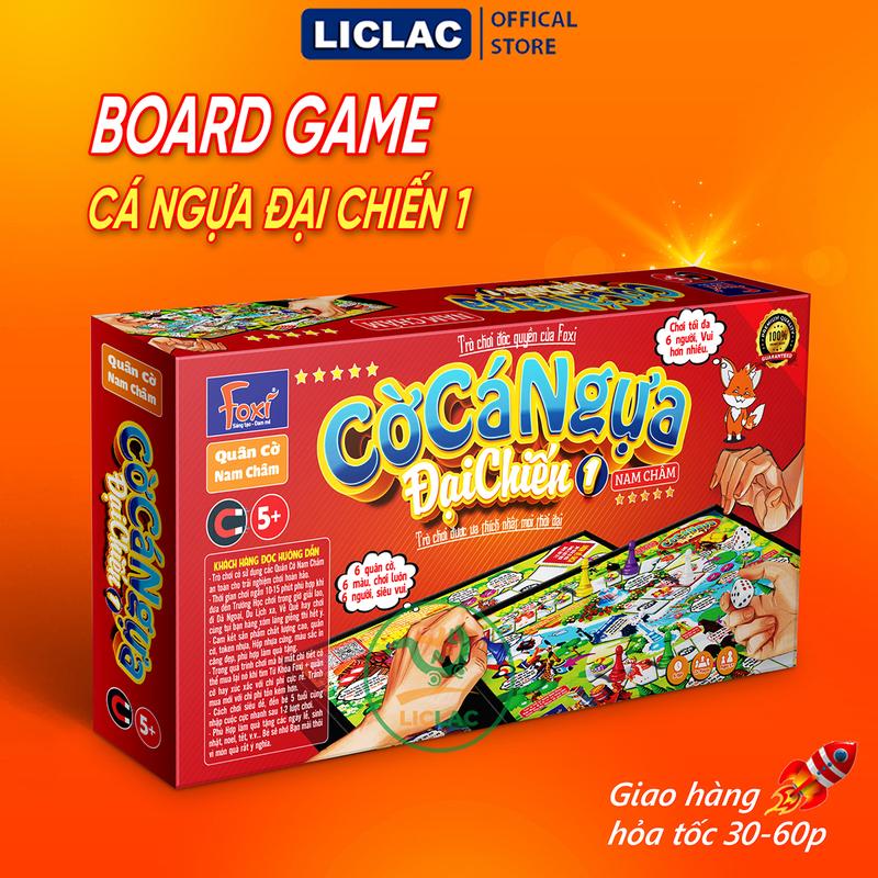 Cờ Cá Ngựa Đại Chiến 1 Có Nam Châm, Boardgame chiến thuật phiêu lưu thế giới động vật mới lạ hấp dẫn