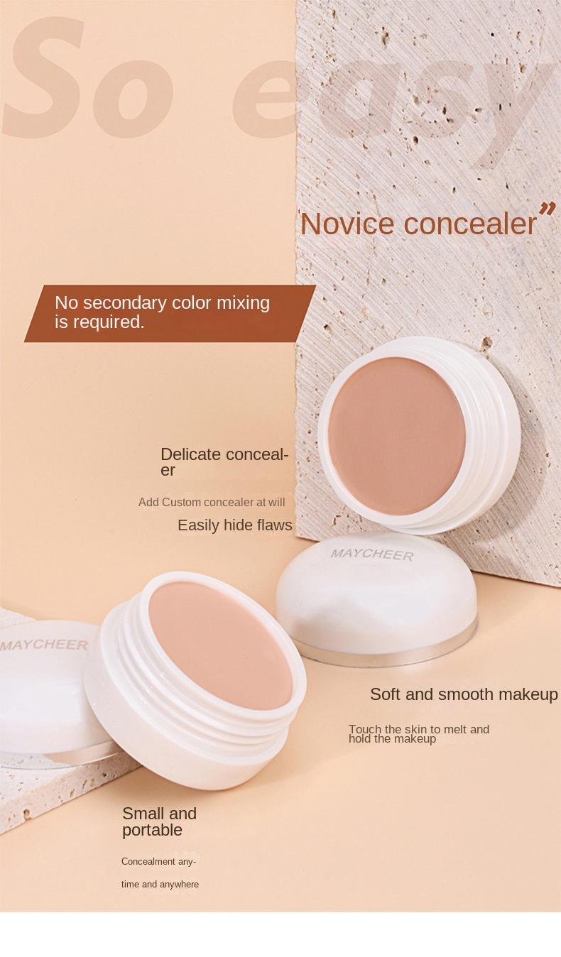 Product Introduction of MAYCHEER Concealer Freckle Cover Foundation Cream Dark Circles Acne Marks Cover Spot Waterproof Facial Acne Makeup Cosmetic 3