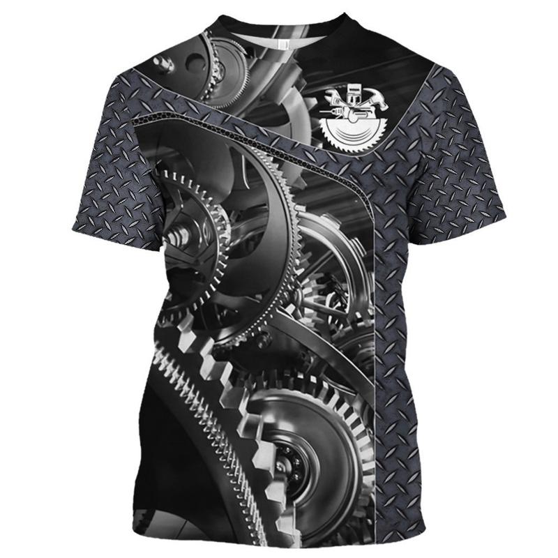 Product Introduction of Men's Fabric, Loose, Mixed with Geometric Tiger Print, Suitable for Outdoor Activities in Summer 13
