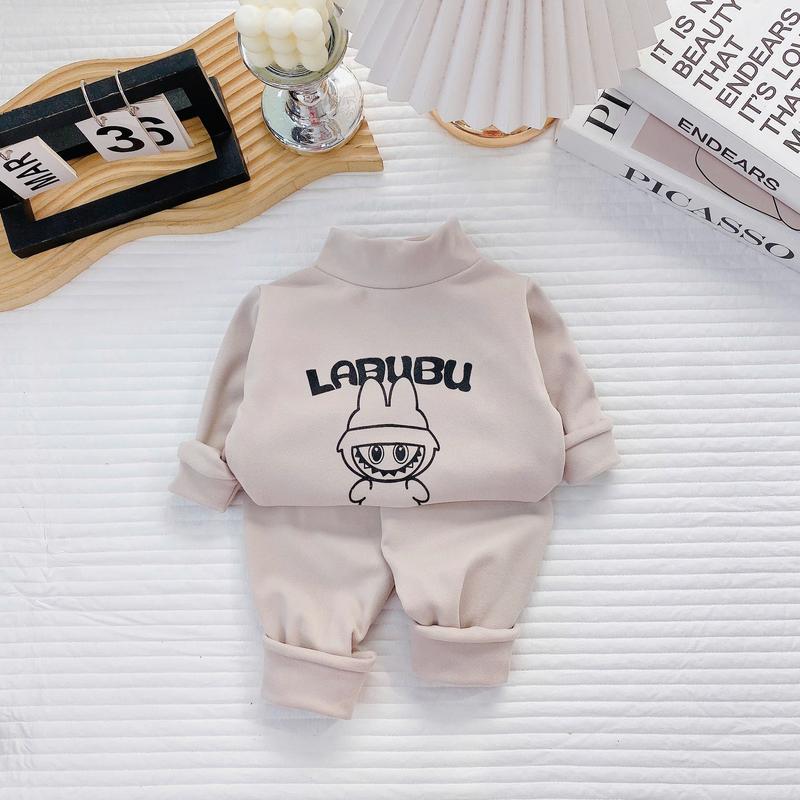 Product Introduction of [ Loại Đẹp ]  Bộ Zip Lông QC Giữ Nhiệt Cho Bé In Hình LaBuBu , An Toàn , Phù Hợp Với Thời Tiết Mùa Đông ,Size Từ 3 - 15 Kg  ( BÉ Dưới 3.5 Tuổi) 5