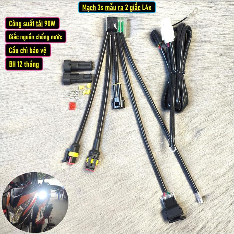 Mạch Auto Passing 3s Gắn Trợ Sáng L4x Bi Cầu Mini