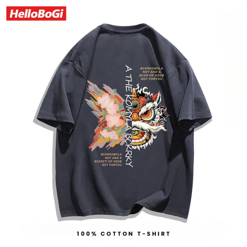 Product Introduction of Áo Cotton Ngắn Tay, Màu Đỏ Tía Lễ Hội, Cổ Tròn, Unisex, Hàng Mới Về Mùa Hè 9