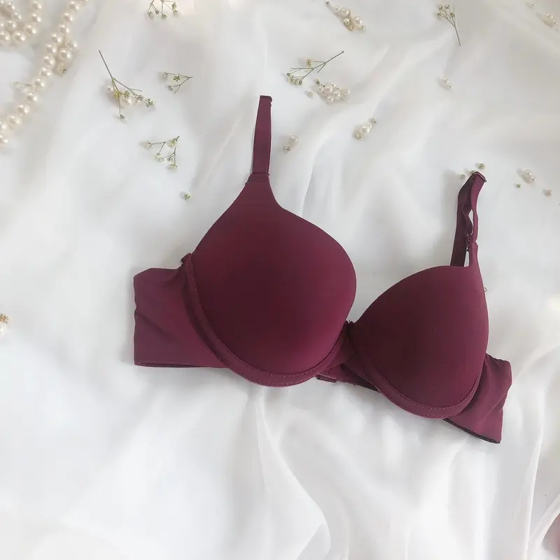 [A44] Áo Lót Nữ Có Gọng Đệm Vừa Evana Với Thiết Kế Cơ Bản Ôm Vòng Một Chắc Chắn Bra Voi Nhung Kem 4