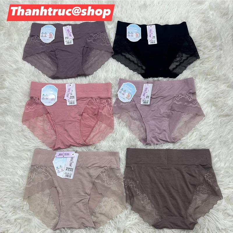 [S1062] Quần cạp cao gen bụng vải cotton Nhật, size từ 48 đến 65kg giúp gen bụng dưới, thon gọn vòng eo Nữ Women Thun