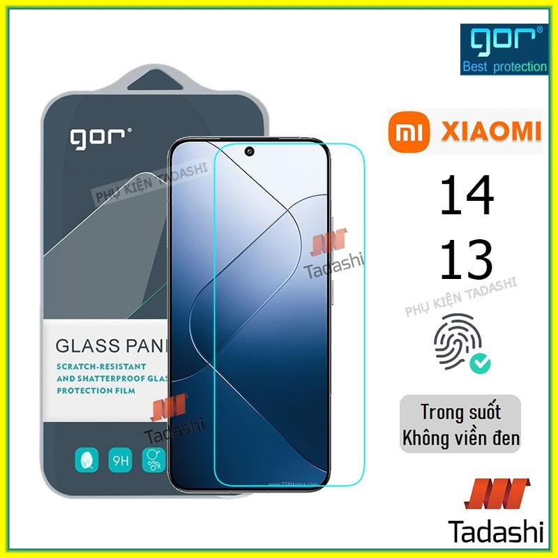Kính Cường Lực Gor cho Xiaomi 14/ 13/ 15, Xiaomi 17 Pro Max/ 17 / 17 Pro, Xiaomi 14T/ 14T Pro, Xiaomi 13T/ 13T Pro/ 15T/ 15T Pro Trong Suốt Không Viền Đen 9H/ Vát 2.5D - Chính Hãng Gor
