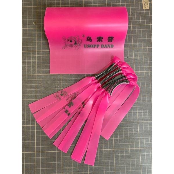 5 DÂY NÁ CAO SU thun bộ usopp hồng 0.65 cột sẵn 15cm