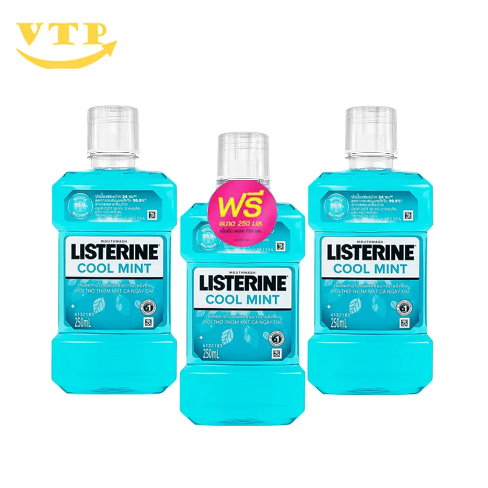 Combo 3 Chai Nước Súc Miệng Listerine Thái Lan 250ml Women