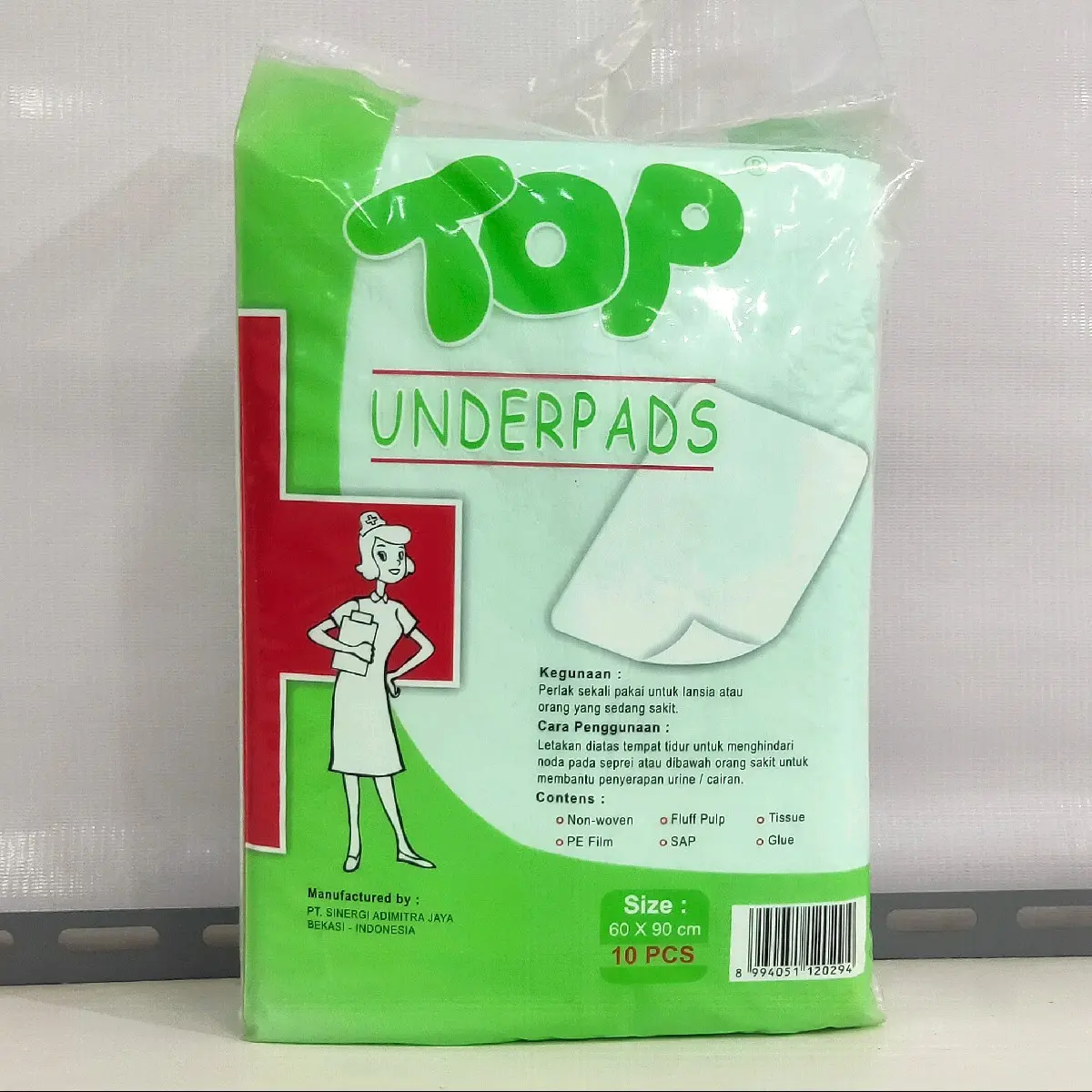 Top underpads size 60 x 90cm 10pcs