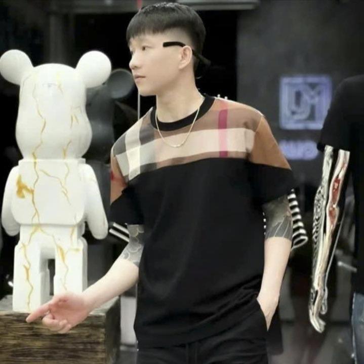 Áo Đôi Nam Nữ tay ngắn phối đẹp Áo Vải tici Dày Dặn Đẹp form rộng Menswear Hoodie Cổ Tròn