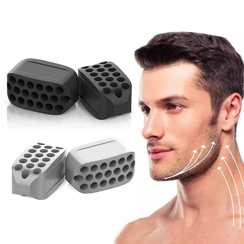 Hot Sale Cross-Border Jaw Exerciser Facial Masseter Silicone Exerciser Plastic Face Masseter Ball Jaw Trainer