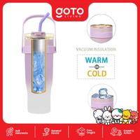 Gambar [COD] Goto Living X Mak San Firo Tumbler Vacuum Stainless Tahan Panas Dingin Botol Minum 12L #CR - PINK ROSE dari Goto Living Kota Tangerang 5 Tokopedia