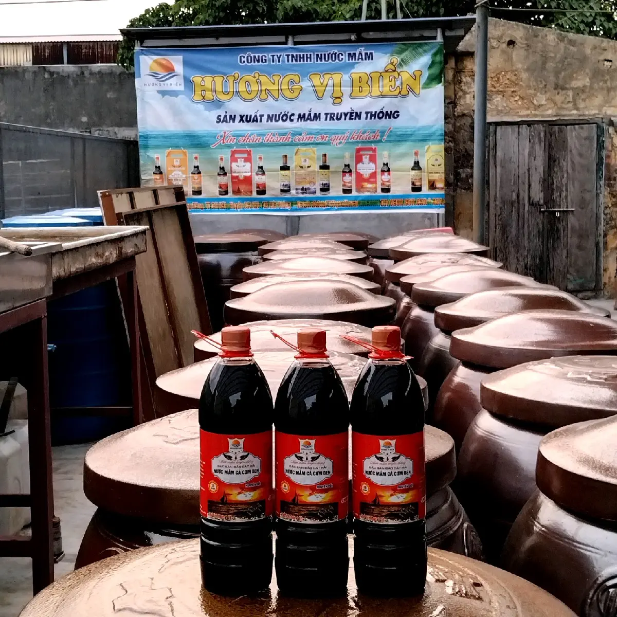 COMBO 3 LÍT NƯỚC MẮM CHẮT CỐT CÁ CƠM ĐEN CÔ ĐẶC 39⁰ ĐẠM " CAO CẤP .NƯỚC MẮM  TRUYỀN THỐNG, ĐẶC SẢN ĐẢO CÁT HẢI.GIA VỊ CHẤM .XỐT NẤU ĂN