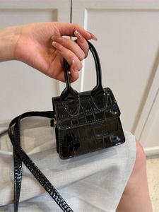 Bolsa cruzada de moda para mujer con grabado de cocodrilo, bolsa de hombro casual y versátil para uso diario, bolsa de alta calidad y moda para el trajín diario, bolsa de compras a la moda para chicas