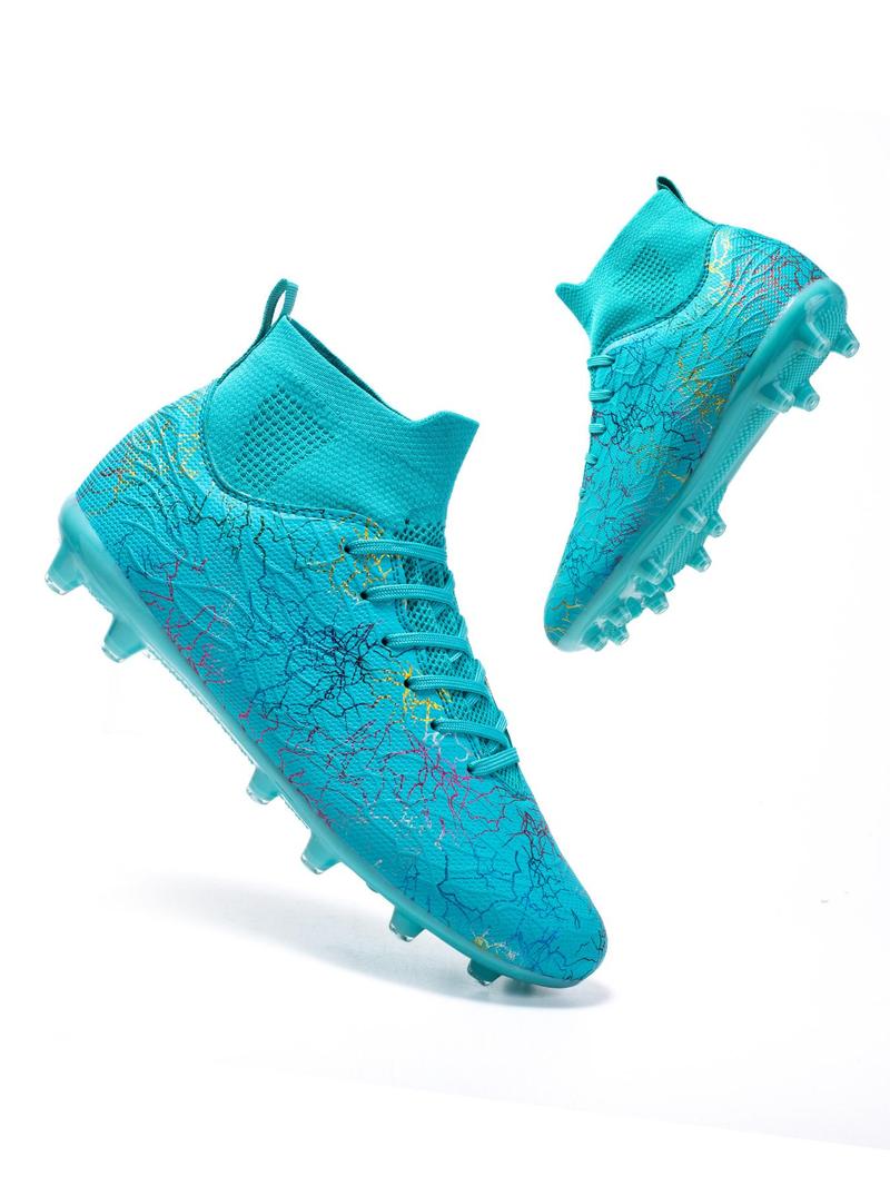 Product Introduction of Men's Patchwork High Top Football Shoes, Breathable Comfortable Football Cleats, Professional Training Shoes, Outdoor Sports Shoes for All Seasons 4
