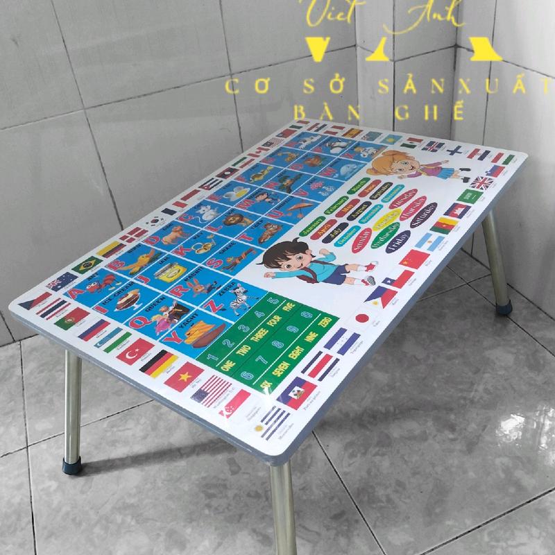 Bàn hình xếp gọn gấp gọn đa năng học sinh sinh viên KT:R40×D60× C30