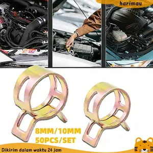 50 PCS Klem Selang Spring Bensin Oli - Klem Penjepit Selang Pipa Universal