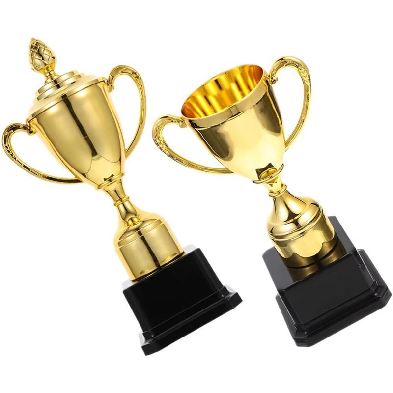 Product Introduction of High Quality Children's Award Trophy Golden Plastic Model Mini Prize Cup Competition Prize Craft Souvenirs Winner Award Trophy Toy Team Sport Competition 11