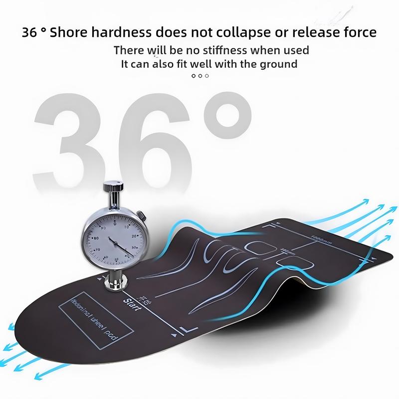 kinonsad Exercise Equipment Mat Extra Long Non-Slip Abdominal Roller Wheel Yoga Fitness Pad Shock Absorbing Knee Joints Protection Floor Workout Mat 3