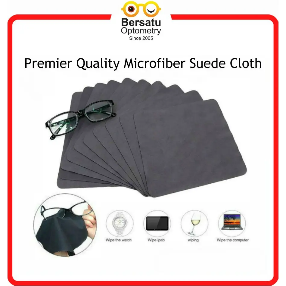 Premier Microfiber Cloth for Glasses Spectacle Sunglasses Eyeglasses Cloth Wipe Eyewear