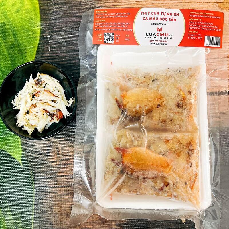 Cua Thịt+Gạch size 2 con/kg - Cam kết chính gốc Cà Mau, tỷ lệ thịt và gạch trong thân cua đạt trên 90% -  CUACMU chấm Vn 4