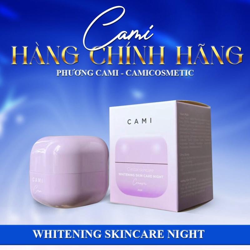 Kem Face Đêm Whitening skincare Night Camicosmetic 25gr Women Nữ Làm Đẹp Da Dưỡng Ẩm Da Chăm Sóc Da Cấp Ẩm kem mặt