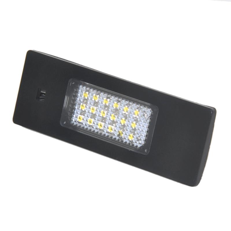 Product Introduction of 2x Car LED License Plate Lights Direct Fit for BMW E63 E64 E81 E85 E87 650i M6 Z4 Error Free 24-SMD 20