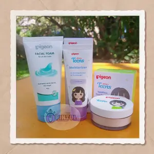 PIGEON TEENS Paket Triple Mini All Skin || Bundle PIGEON TEENS Wajah Facial Cleansing
