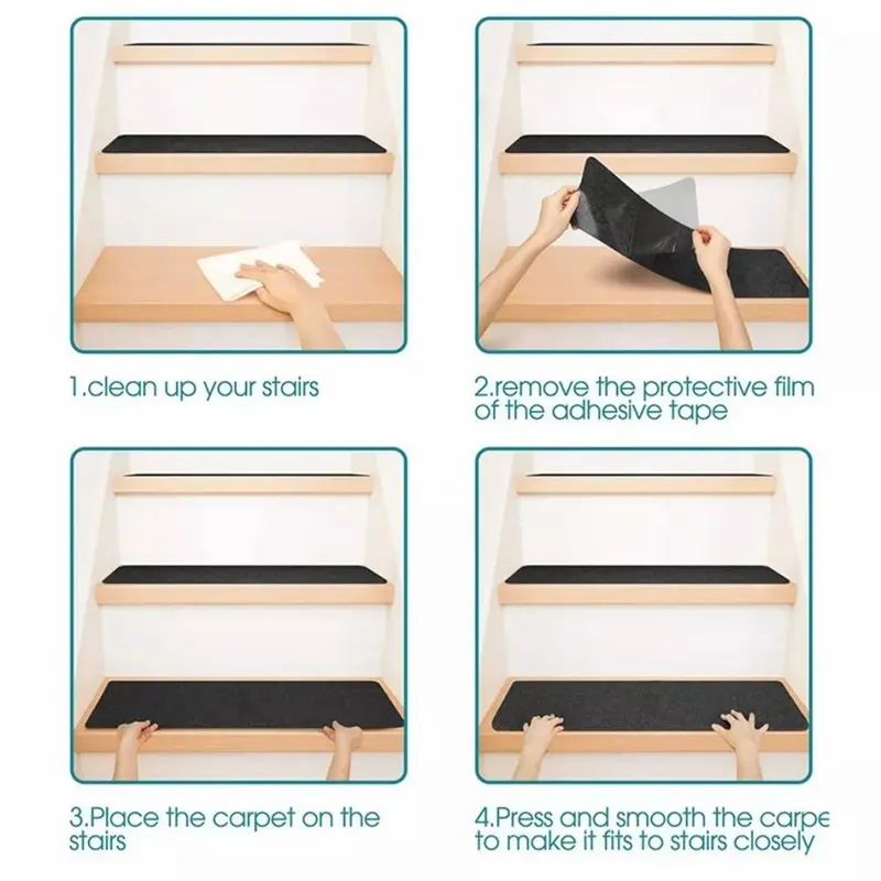 Keset Tangga Anti Selip Dekorasi Tangga Rumah Stair Tread Mats 3