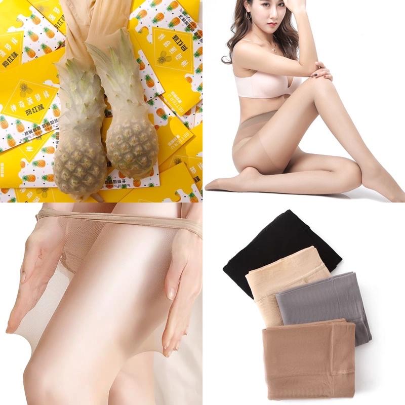 Quần Tất Quả Dứa Dai Mềm Mịn Mỏng Nữ Ghi Women Đen