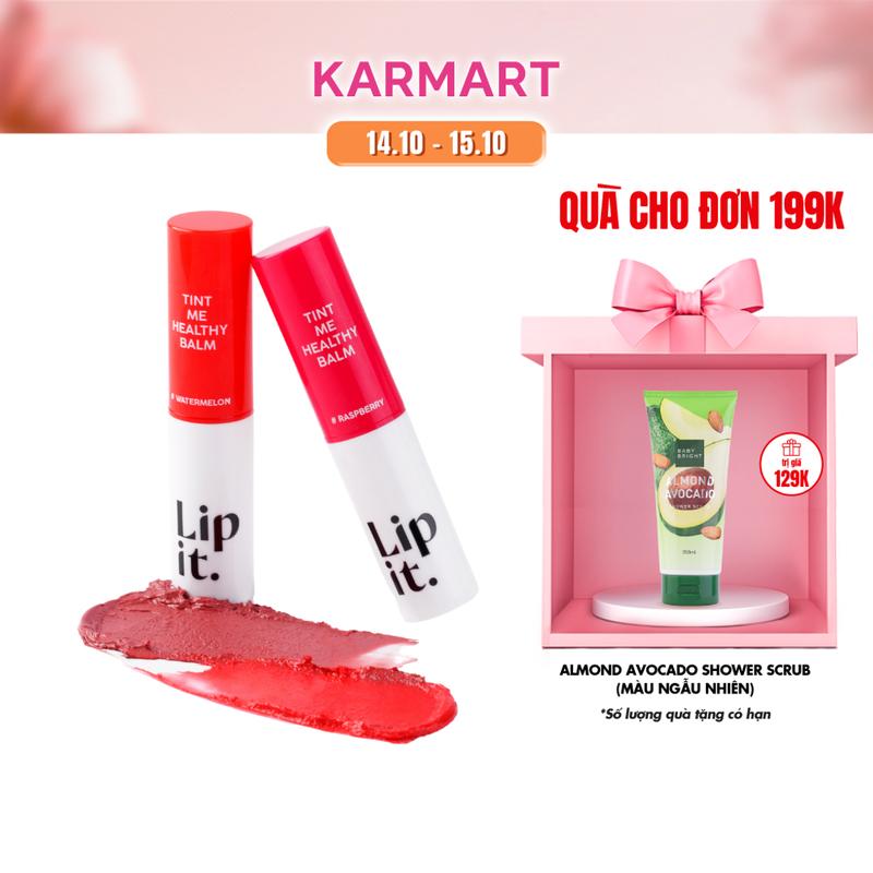 Son Dưỡng Môi Có Màu Lip It Tint Me Healthy Balm Hạn Chế Môi Khô, Làm Đều Màu Môi 3g