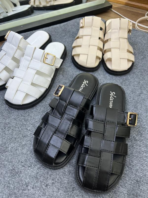 Dép sục rọ lưới nữ khuy vuông dép  sục đế thấp