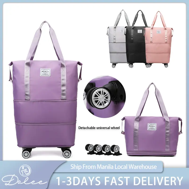 Universal Wheel Folding Luggage Bag Air Consignment Bag Oversized ...