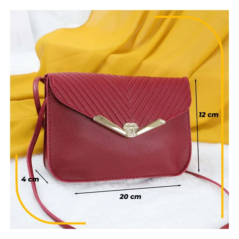 Tas Selempang Wanita Motif Amplop Bergaris 1