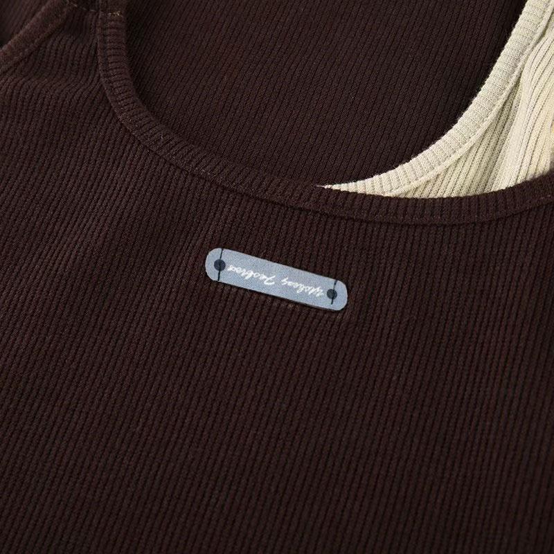Áo croptop bigsize nữ 2 dây kiểu thời trang với thiết kế không đều với dây chuyền 6