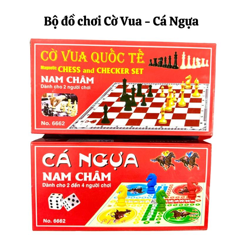 Bộ cờ vua quốc tế - Bộ cá ngựa có nam châm